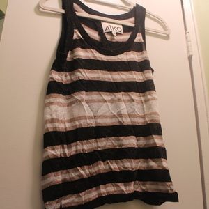 WOMENS AIKO GOLD/WHITE /BLACK SHIMMERY SLEEVELE xs